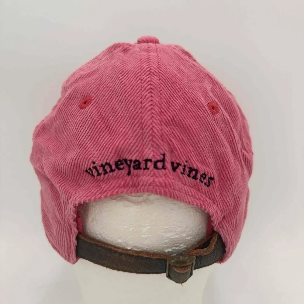 Vineyard Vines Pink Whale Logo Baseball Cap Unisex Size One Size